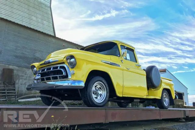 1957 chevy 3200 series step side longbed pickup w/ ac, power steering, brakes