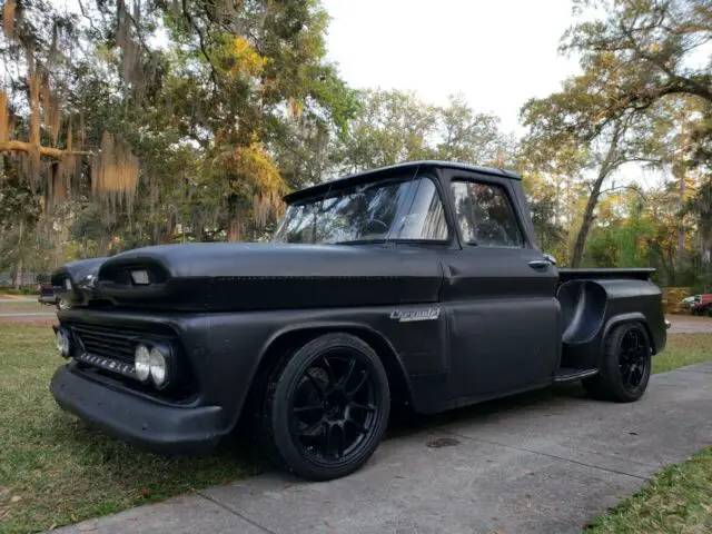 apache c10 chevy 454 big block truck hot rod rat street cruiser low reserve