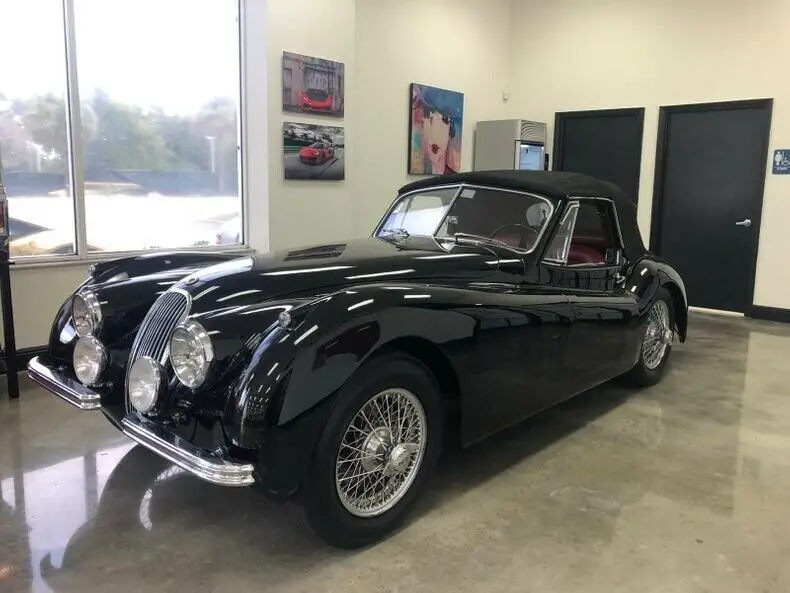 1953 jaguar xk120, black with 2,433 miles available now!