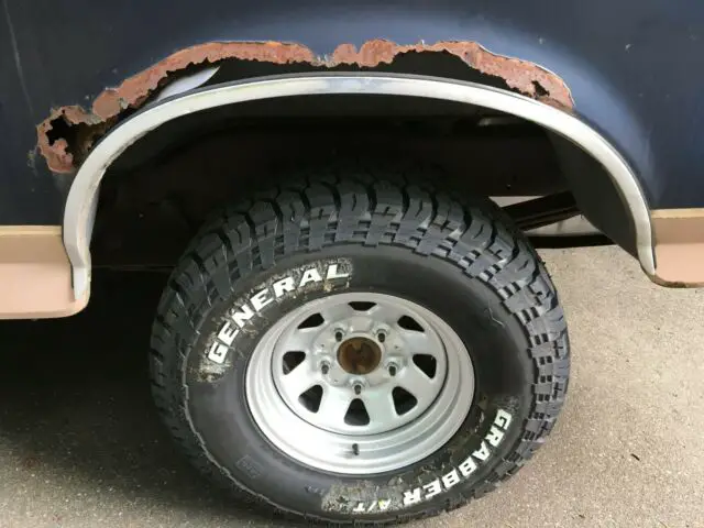 1989 ford bronco eddie bauer - low miles - original - survivor - blue & tan - ny
