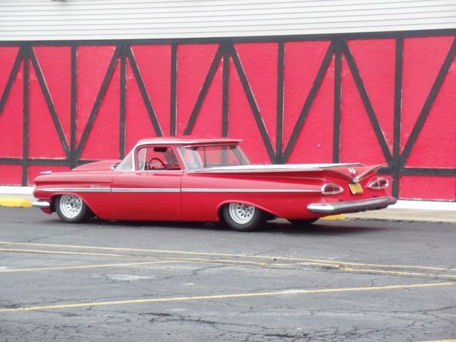 1959 chevrolet el camino slammed-supercharged big block 454-air ride- see v