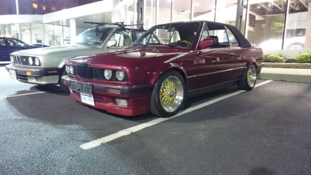1991 bmw 325i e30 calypso red imported from germany