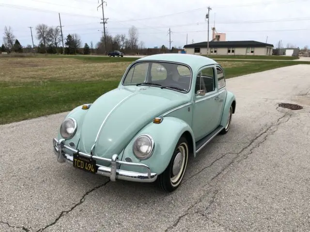 1966 volkswagen beetle classic. bahama blue original california car