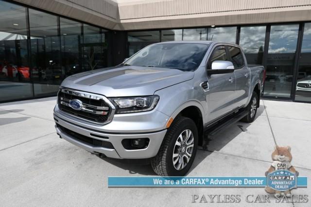 2021 ford ranger lariat/4x4/crew cab/power&heated seats/lane depart