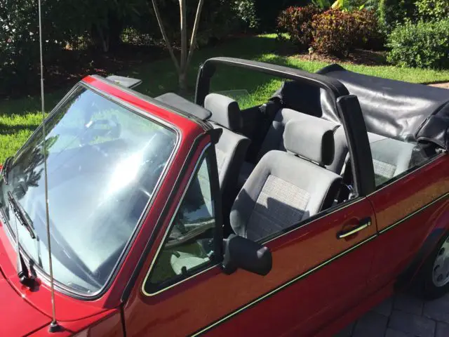 excellent 1988 volkswagen cabriolet - just 40,000 miles
