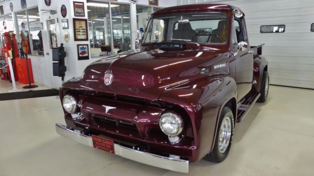 1954 ford f100 74290 miles border x red metallic pickup 223 clipper manual 4-sp