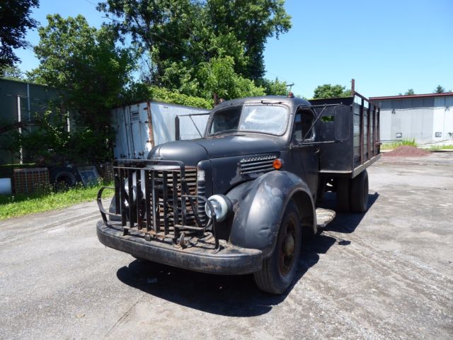 1946 international kb-6 stake body dump truck