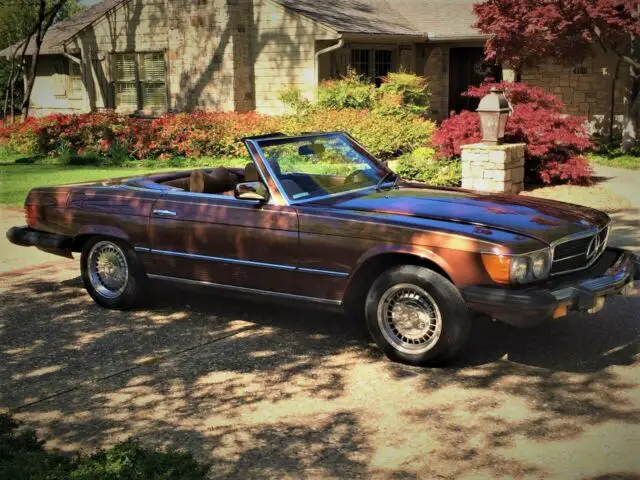 beautiful 3 owner v8 convertible 450 sl w/ soft and hard tops, rear seat