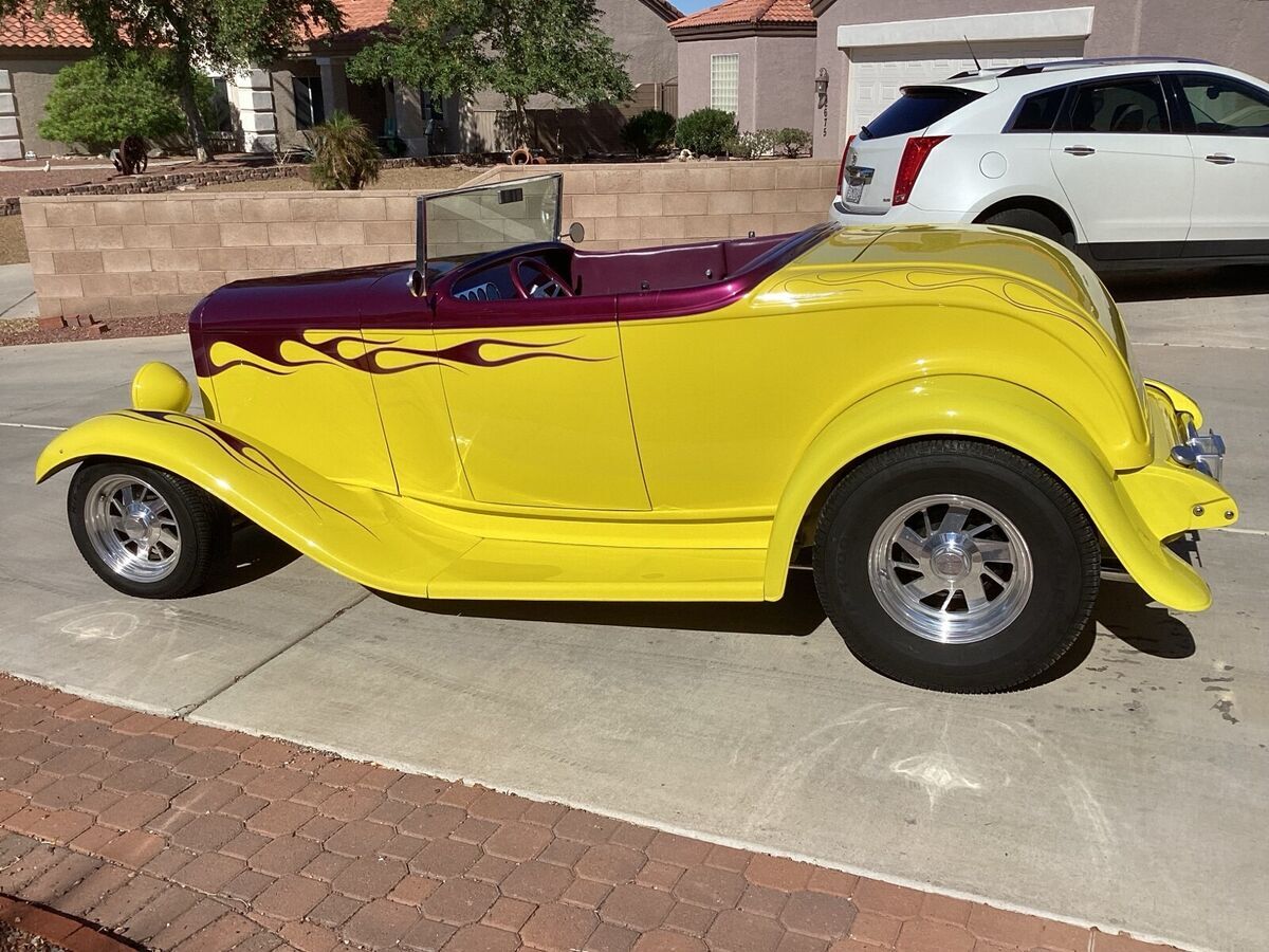 1932 ford roadster convertible yellow rwd automatic