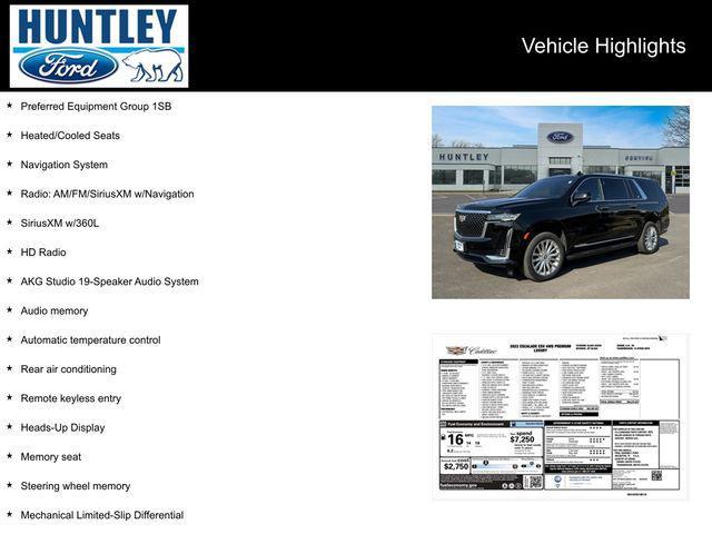 2022 cadillac escalade esv premium luxury