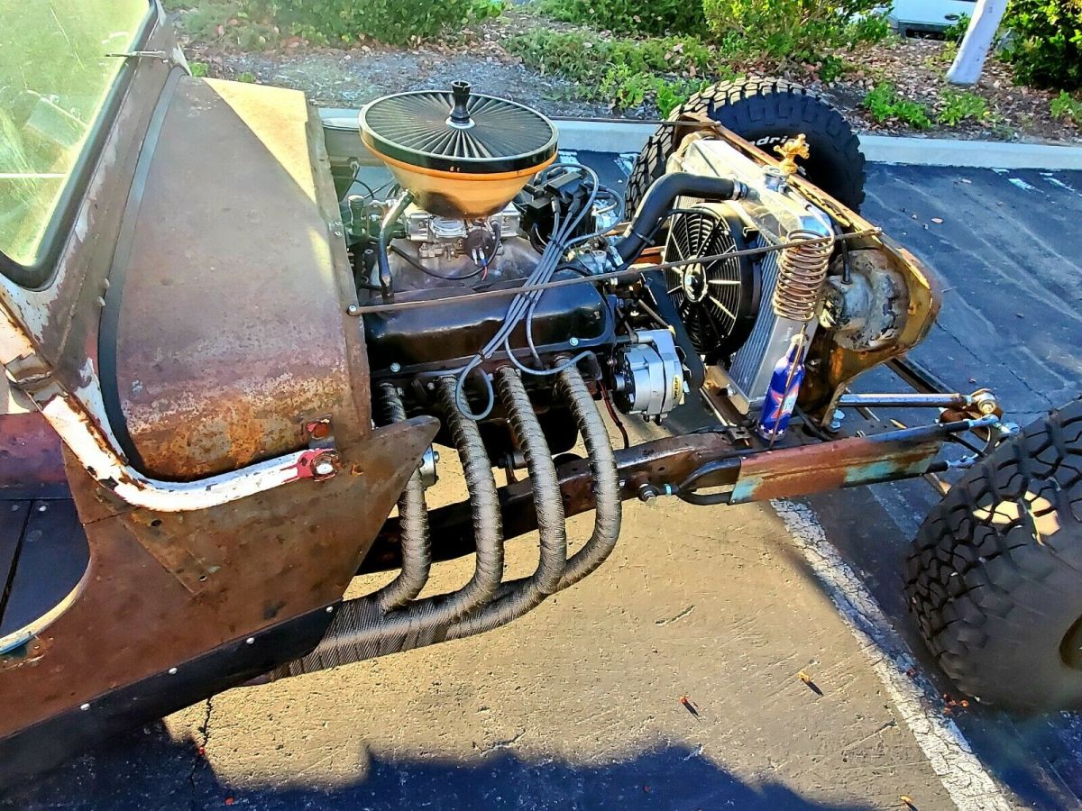 1953 jeep willys 351w custom v8 patina hand-built rad cruiser show rat rod yacht