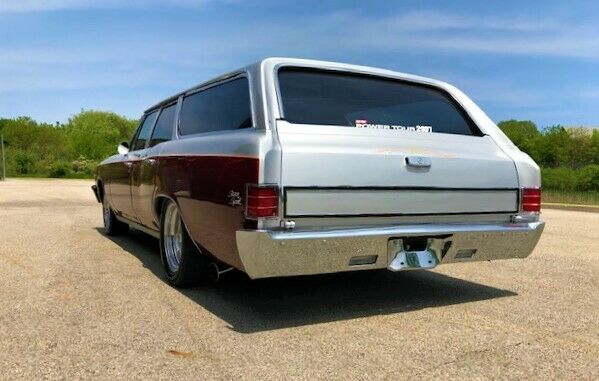 1967 chevy chevelle wagon 383 lowered resto mod