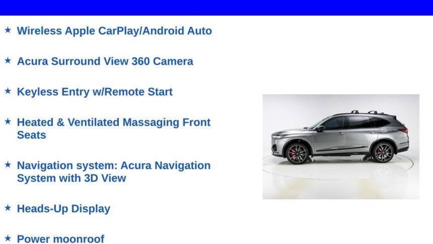 used 2023 acura mdx sh-awd type s w/advance package $57,966great deal 21,761 mi. location: knoxville