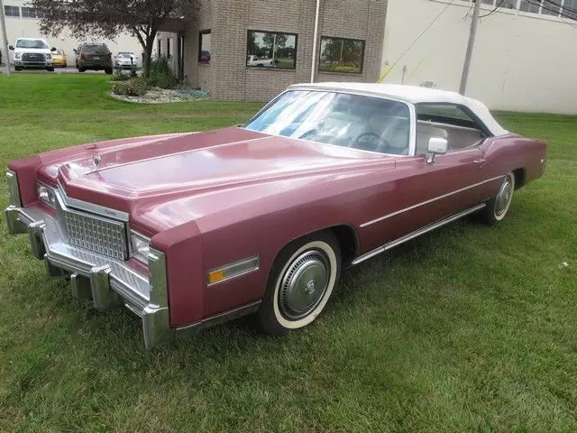 1975 cadillac eldorado 38650 miles pink convertible v8 automatic