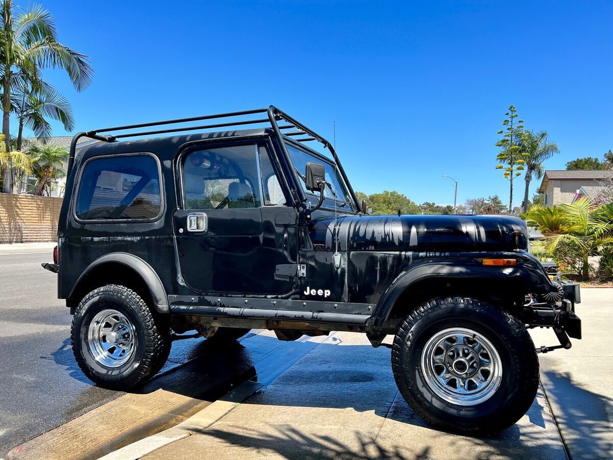 1986 jeep cj suv black 4wd manual cj7