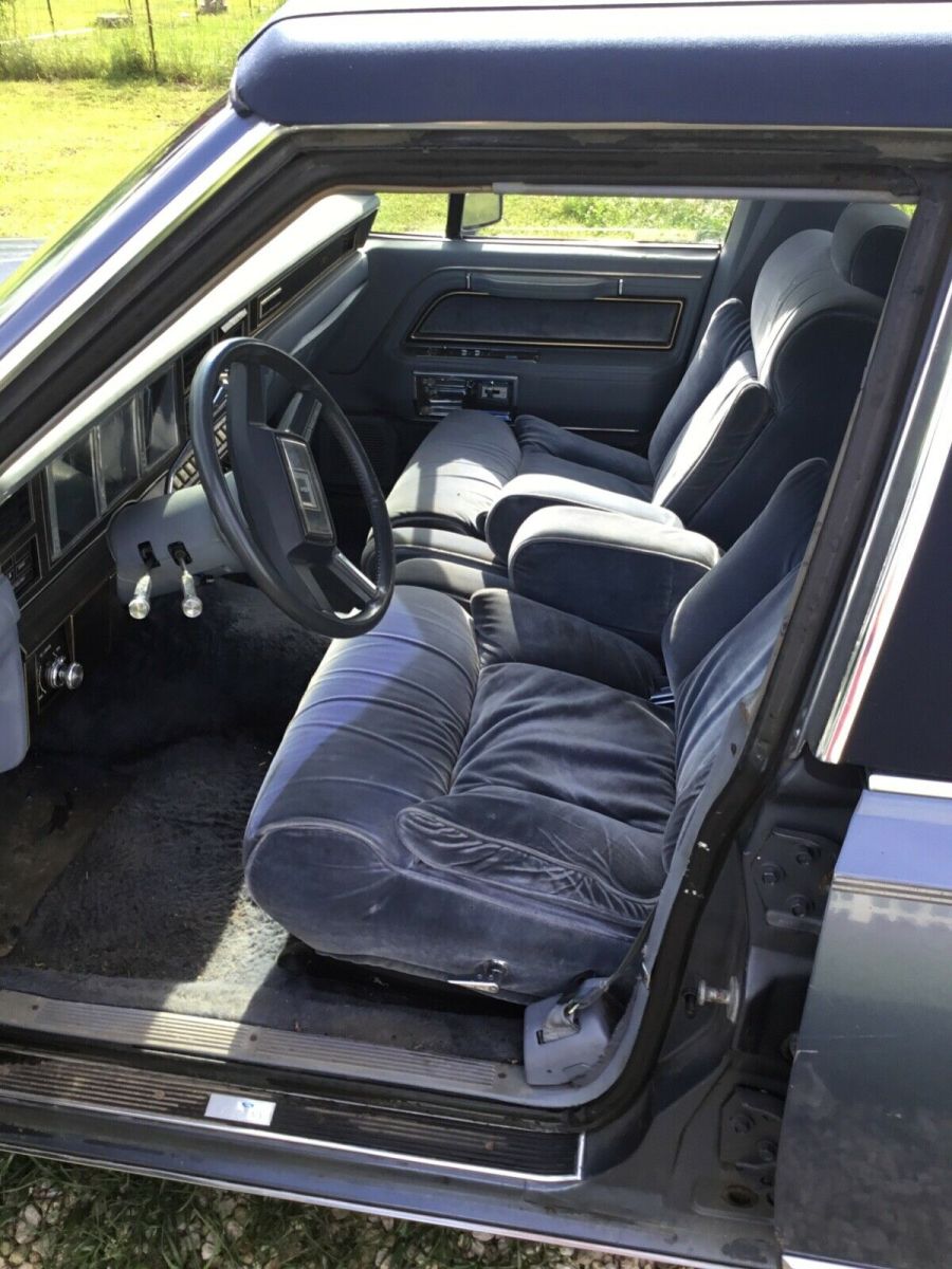 blue 1983 lincoln vi pucci designer edition