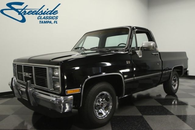 1985 gmc sierra 1500 65725 miles black pickup truck 5.7 liter v8 3 speed automat