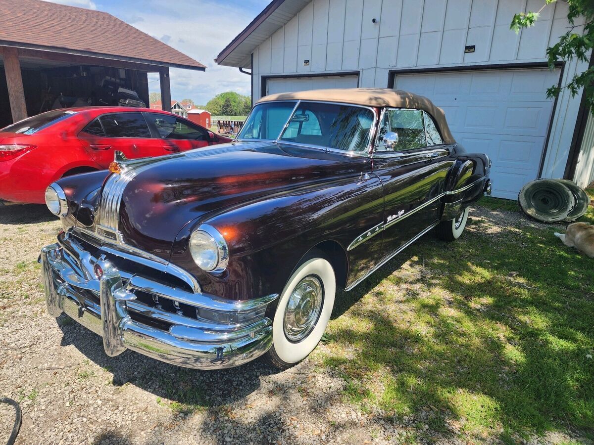 1951 pontiac chieftain red rwd automatic super deluxe