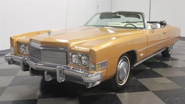 classic vintage collector caddy droptop el dorado eldo luxury convertible 1974