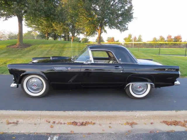 1955 ford thunderbird convertible 2-door black