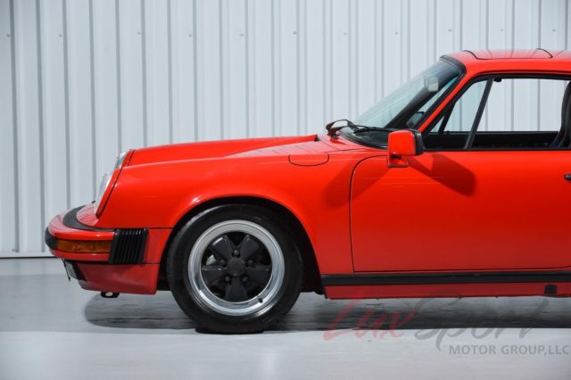 1987 porsche 911 carrera 3.2 coupe guards red/black 5-spd g50 44,000 miles mint!