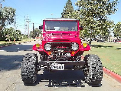 no reserve - rare 1968 toyota fj40 land cruiser v8 manual 4x4 convertible