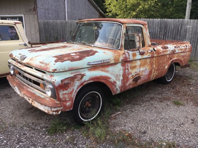 1961 ford unibody swb, no reserve..... patina, project, hot rod, 3100, coyote