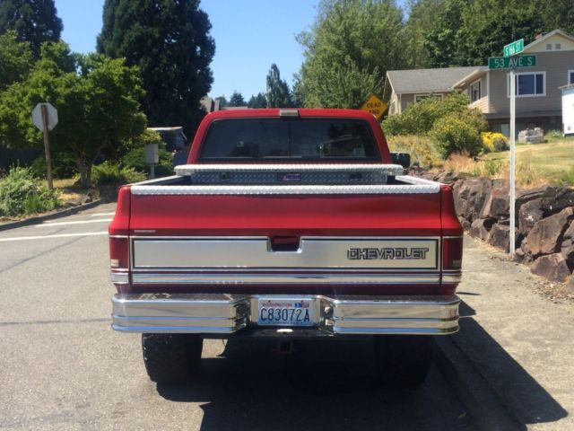 1987 chevrolet silverado short bed 350 v8 4x4 1/2 ton 4wd chevy swb k10 v10