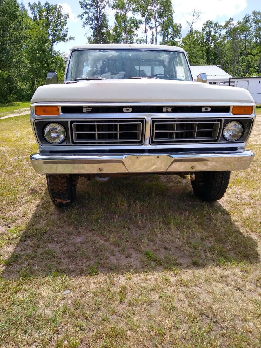 1977 ford f350 pickup white rwd automatic regular cab
