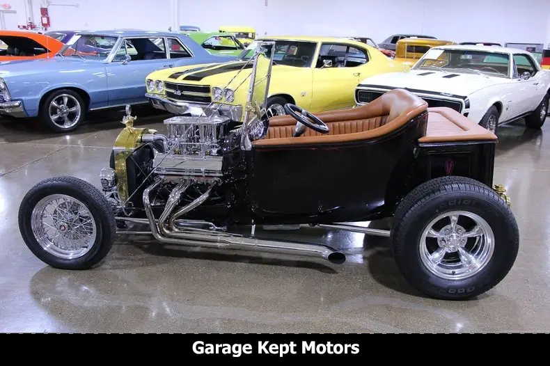 1923 ford t-bucket black roadster 350 crate v8 531 miles