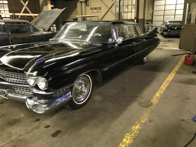 1959 cadillac deville series 63 flat top 118937 miles black sedan 390 v8 automat