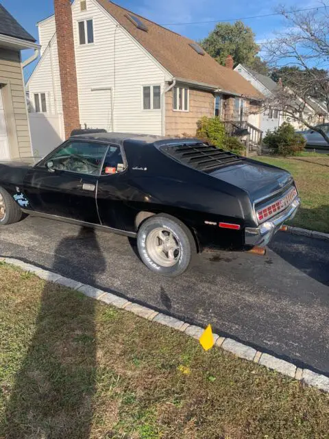 1972 amc javelin sst pierre cardin coupe black rwd automatic sst