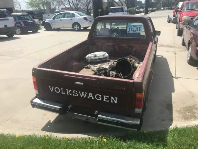 mk1 volkswagen vw rabbit truck caddy diesel rolling shell body arizona truck