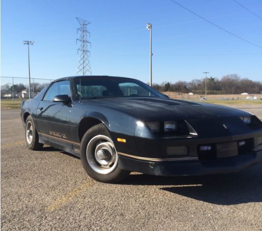 1987 black chevrolet camaro iroc z28 t-tops automatic tpi 5.0l
