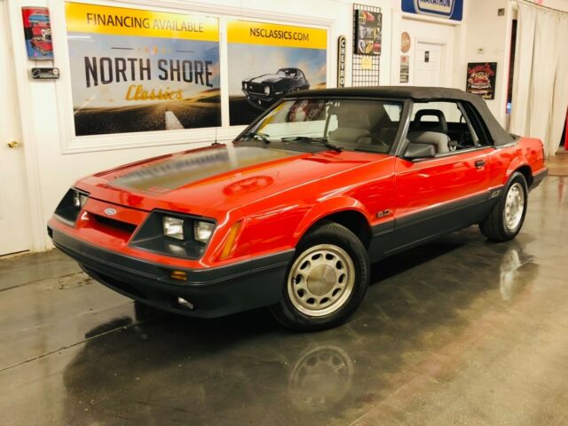 ford mustang red with 43,566 miles, for sale!