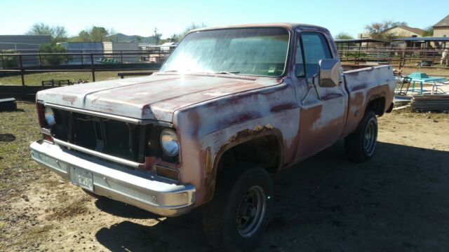 1974 chevy swb 4x4 81k orig. miles - runs - orig arizona truck