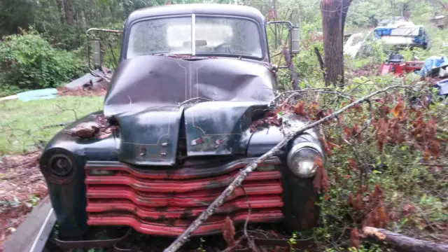 antique chev 3600 1 ton pickup with additional 1951 chev pickup