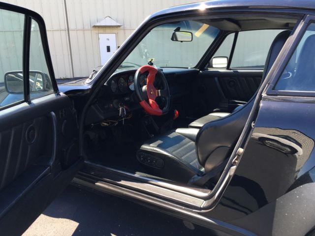 1979 porsche 911 930 turbo. black on black sunroof coupe with only 103000 miles