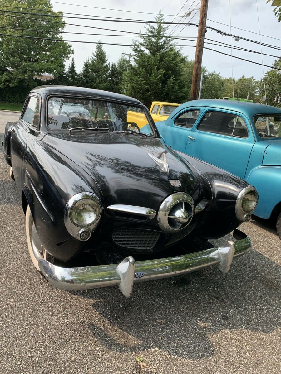 1949 studebaker champion coupe black rwd manual bulleitnose
