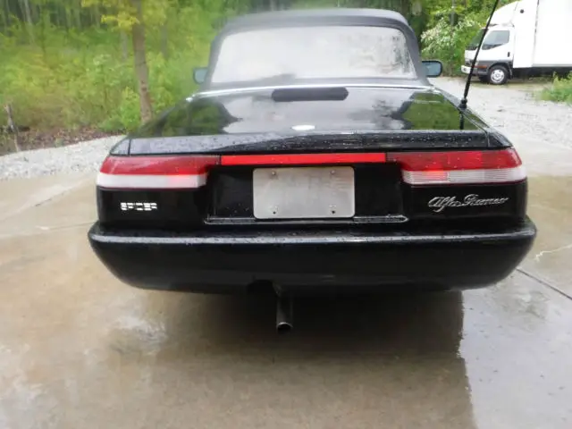 1991 alfa romeo spider veloce convertible black/tan with hardtop!