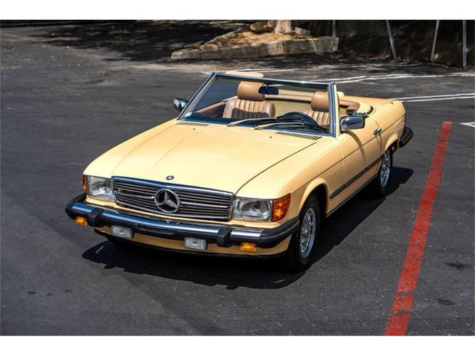 1983 mercedes-benz 380sl in laguna beach, california