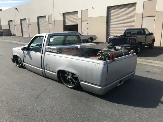 1993 chevy silverado c1500 bagger custom slammed bagged no reserve regular cab