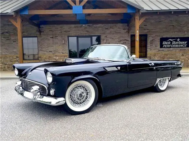 1955 ford thunderbird black 292 cid v8 automatic