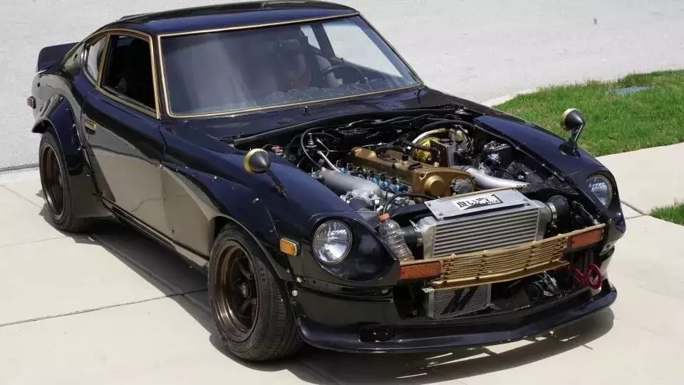1976 datsun 280z coupe black
