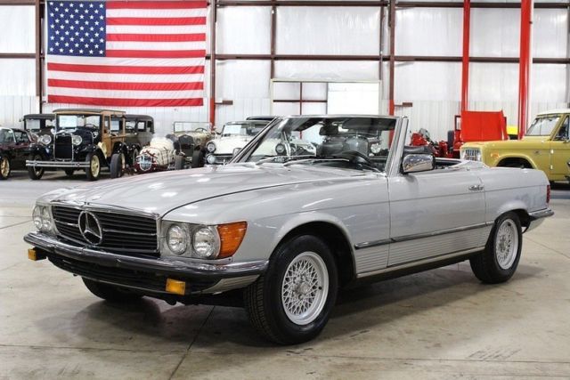 1980 mercedes-benz 450 sl 93550 miles silver convertible 4.5 liter v8 automatic