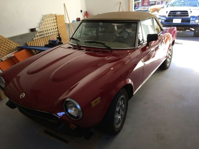 beautiful vintage fiat 124 spider 1980