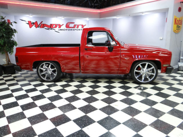 chevy k10 scottsdale custom pick up truck 22 wheels many upgrades southern truck