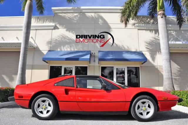 1985 ferrari 308 gts quattrovalvole! red/tan! low mileage! a/c! showroom kept!!