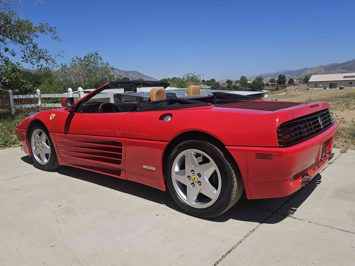 1994 ferrari 348 spider convertible red spider