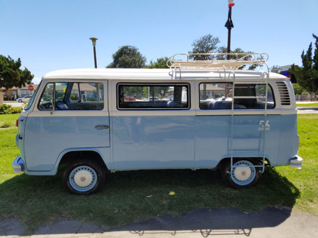 1975 vw bus *9 passenger non walk thru* low reserve -worldwide bidding